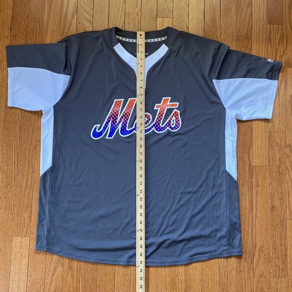 Majestic CoolBase New York Mets Jersey Green 2XL - Picture 6 of 6